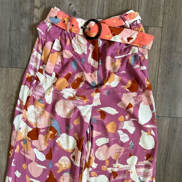 NATIVE YOUTH Multicolor High Waisted Cropped Pants Size XS NWT - Picture 4 of 8